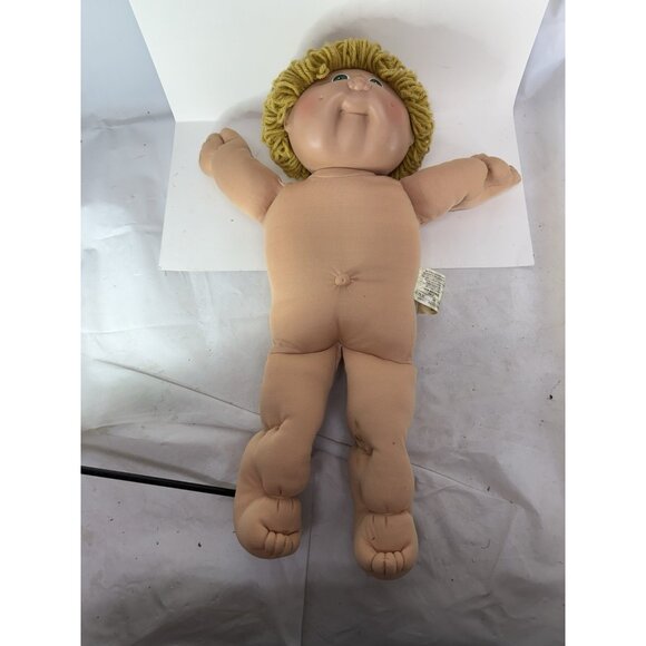 Vintage 1984 Cabbage Patch Kids HM2 Gold Blonde Yellow Loops Green Eyes Coleco - Picture 13 of 14